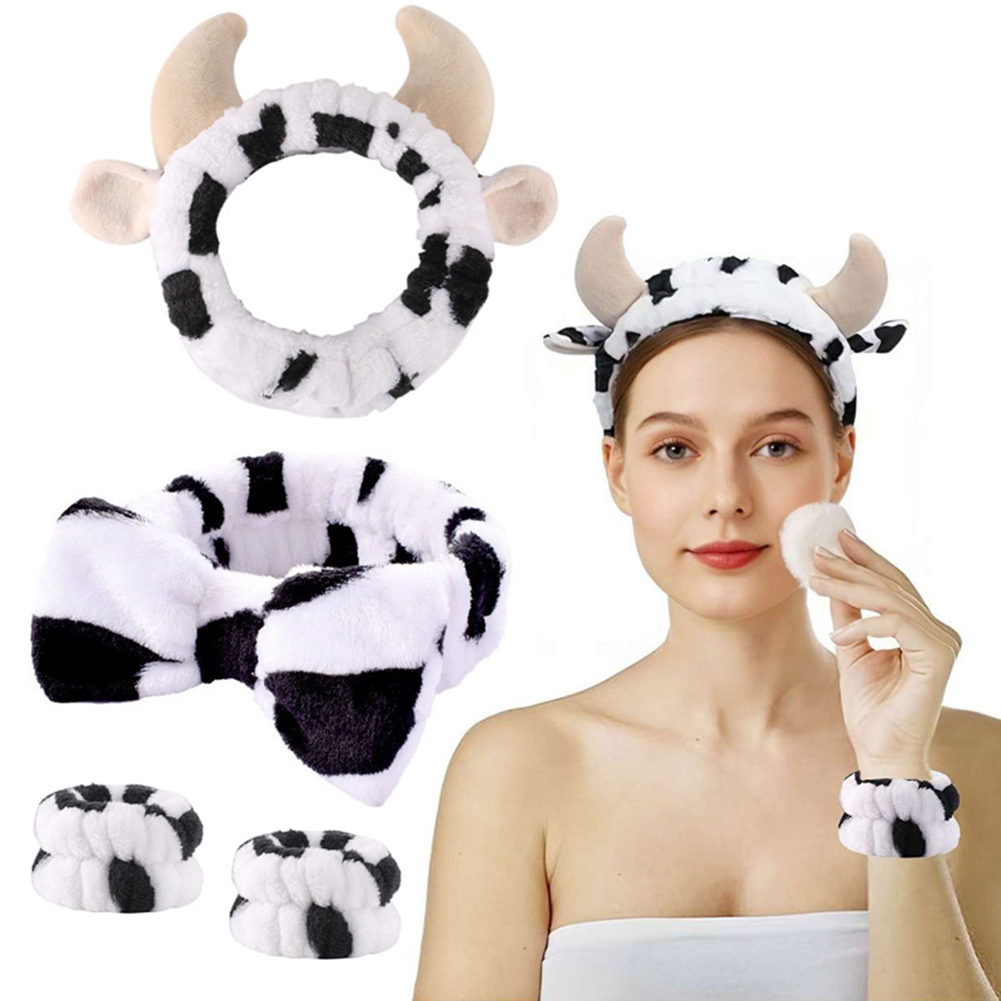 Skincare Routine - 4 pçs 3d vaca bandana super