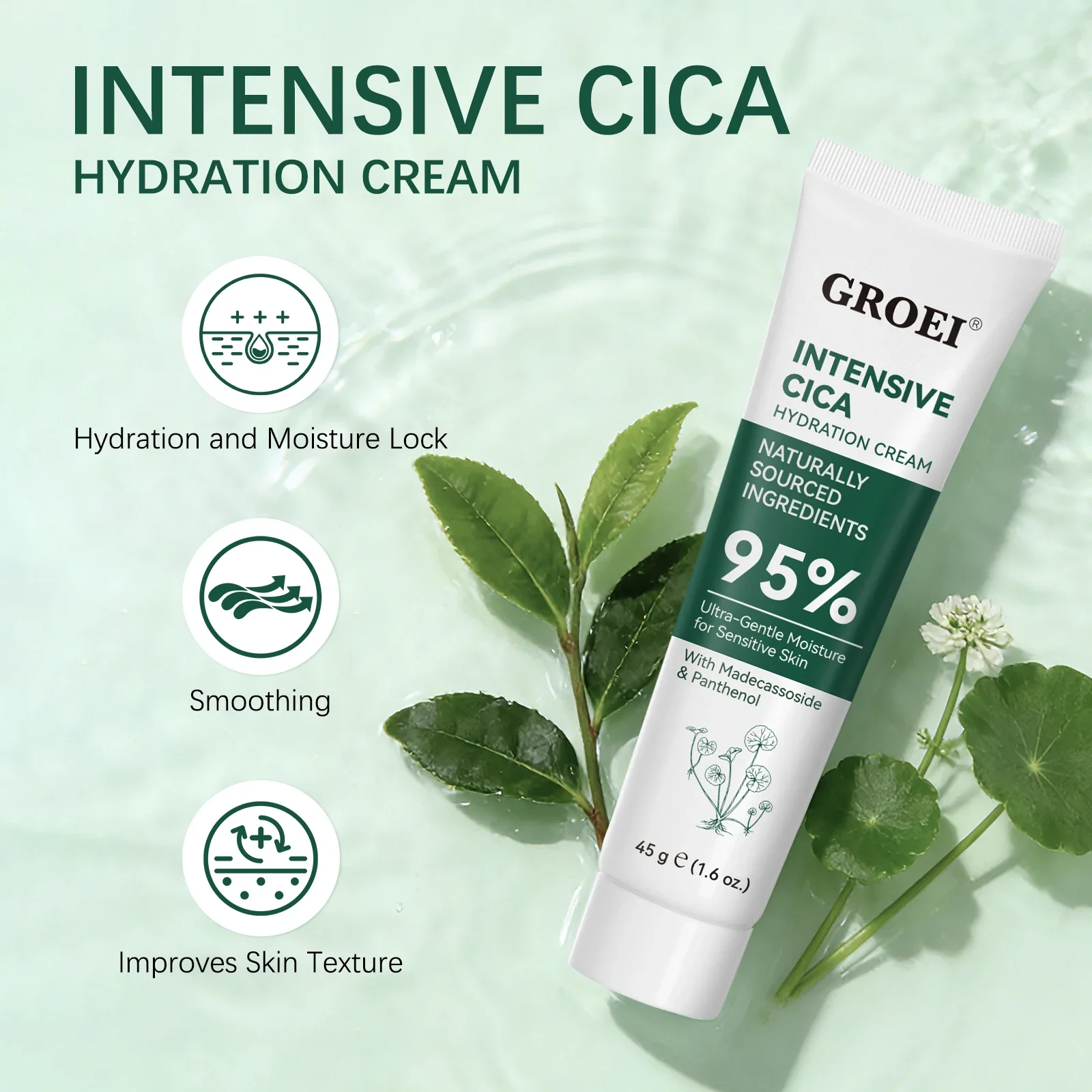 Skincare Glowing - Creme Hidratante GROEI Snow Grass 45g