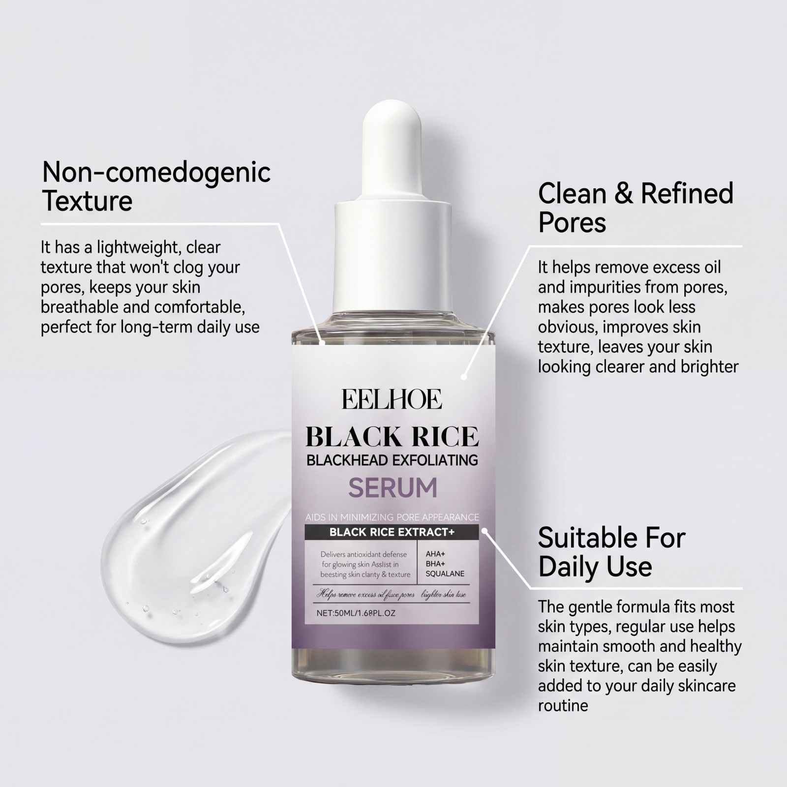 Sérum Esfoliante de Arroz Pret - Skincare Non Comedogenic avaliação e preço