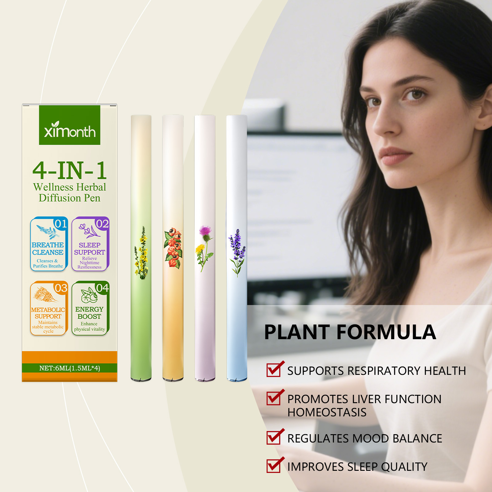 Caneta Aromatizadora 4 em 1: B - Skincare Herbal avaliação e preço